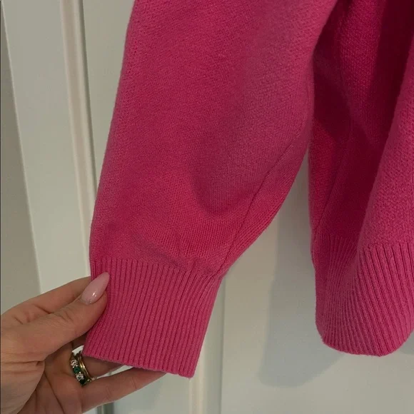 Never Fully Dressed Pink Sweater with Red Lip Design - Picture 4 of 4